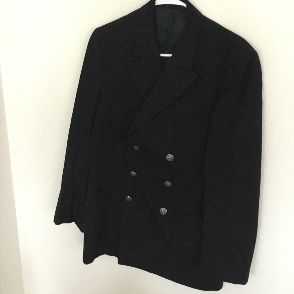US navy enlisted man’s dress blue uniform jacket size 38 long